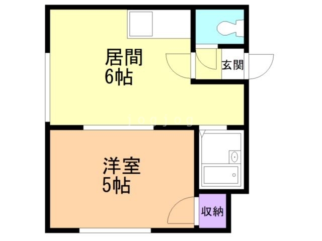 レオパレス東光第３の間取り