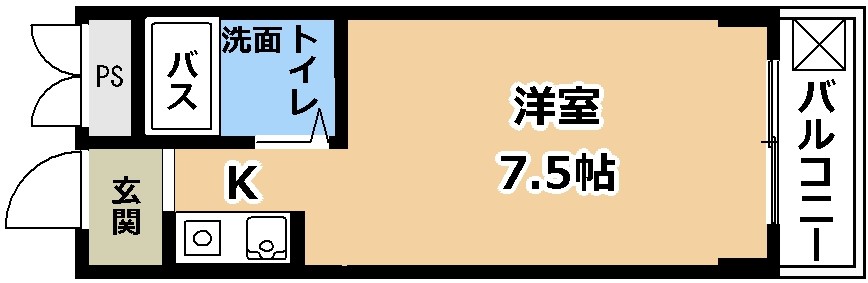 草津市笠山のマンションの間取り