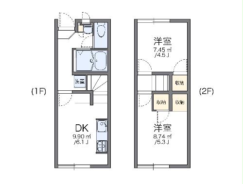 レオパレススプリングバレーの間取り