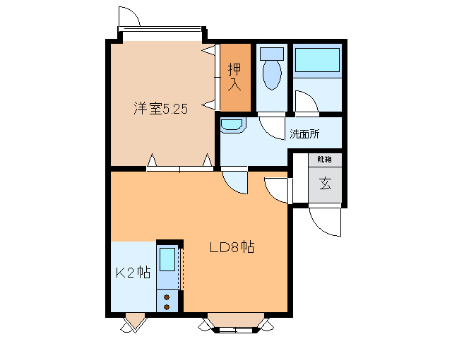 【キャッスルMKの間取り】