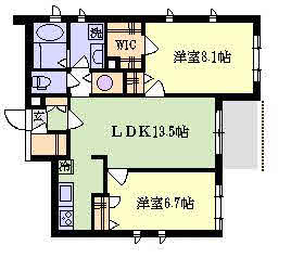 エトワール北戸田の間取り