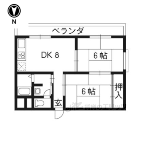 京都市中京区壬生天池町のマンションの間取り