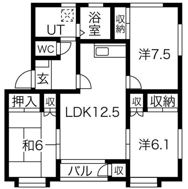 ラフィーネ矢巾の間取り