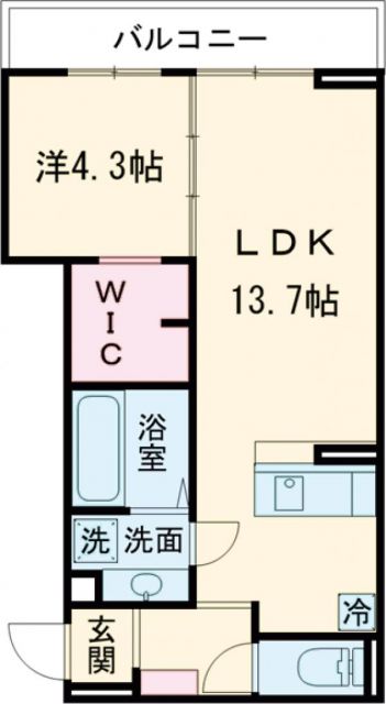 桑名市掛樋のアパートの間取り