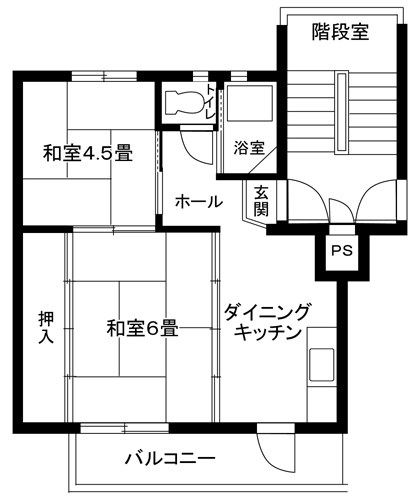 東本郷第1　8号棟の間取り