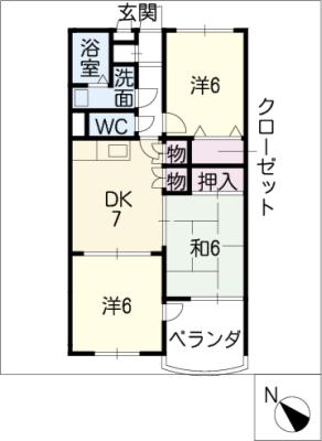 ファミールＫ向山の間取り