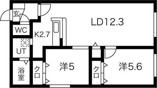 リヒトラーレ環状通東の間取り
