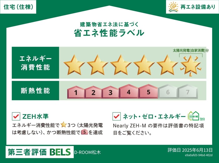 省エネ性能ラベル　省エネ性能ラベル（住棟）
