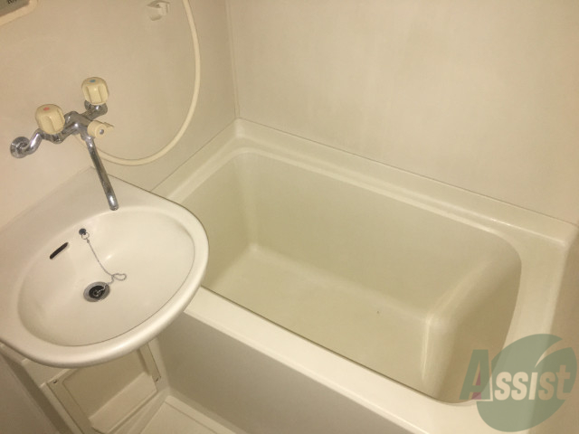 バス・シャワールーム　浴室はこんな感じです。浴槽も広い感じですね。