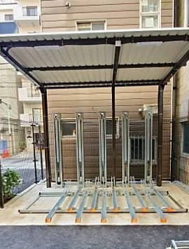 駐車場　駐輪場です