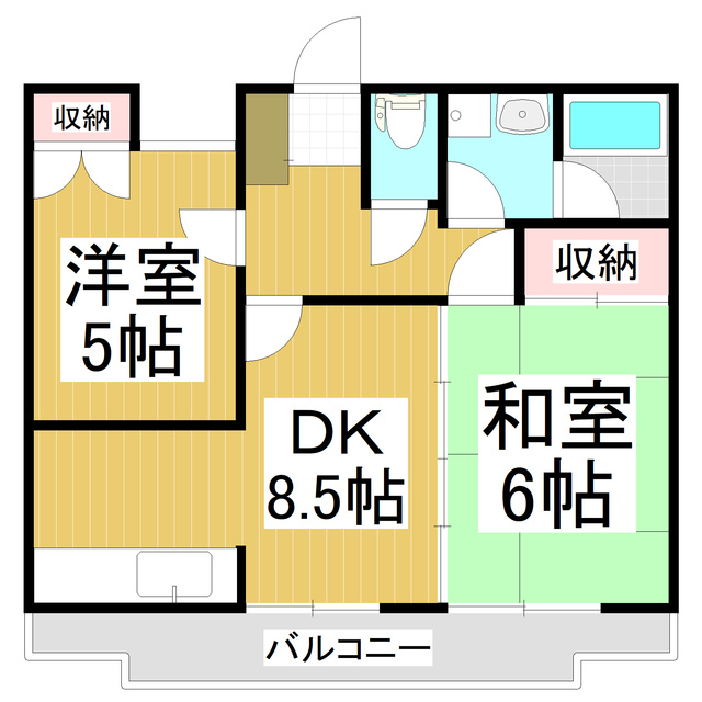 2DK Mansion in Nagano, Nagano — photo 2 of 3
