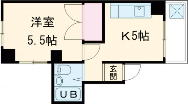 京成本線 青砥駅 徒歩3分 4階建 築42年の間取り写真