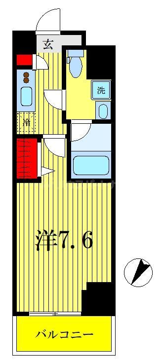 東京メトロ半蔵門線 押上駅 徒歩8分 12階建 築8年の間取り写真