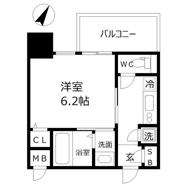 エスリード南堀江グランツの間取り写真