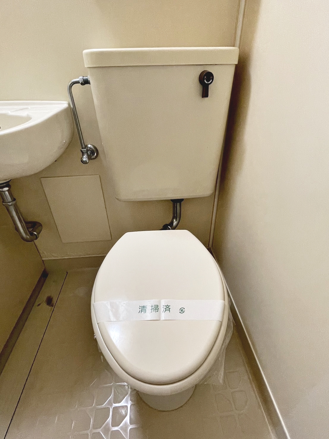 地下鉄谷町線 平野駅 徒歩8分 4階建 築42年のトイレ写真
