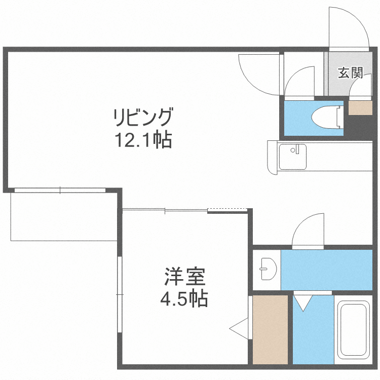 Peerson西町の間取り写真
