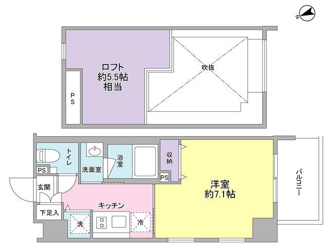 スタイリオ元住吉の間取り写真