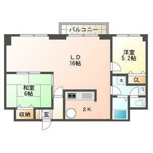 札幌市手稲区稲穂三条のマンションの間取り