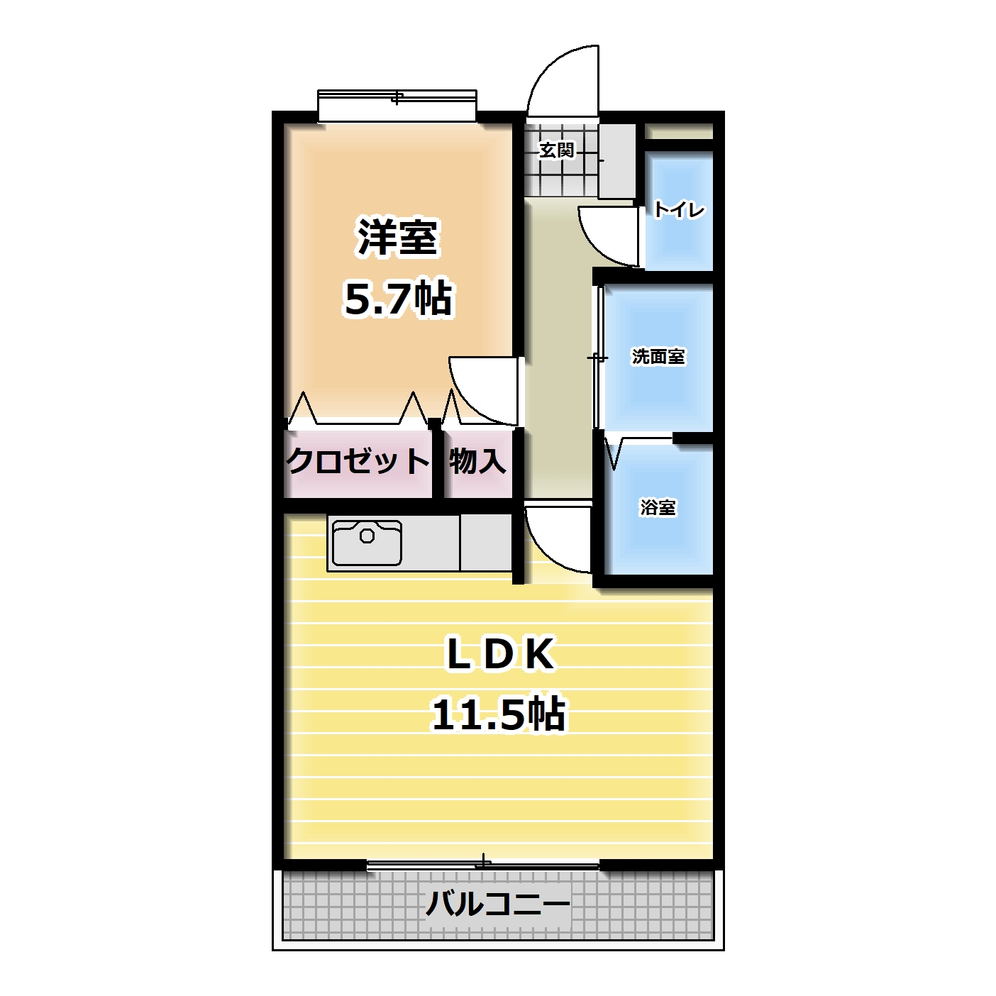 スカイヒルズ自由ヶ丘の間取り