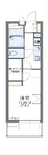 レオパレスＡＬＴＡVの間取り