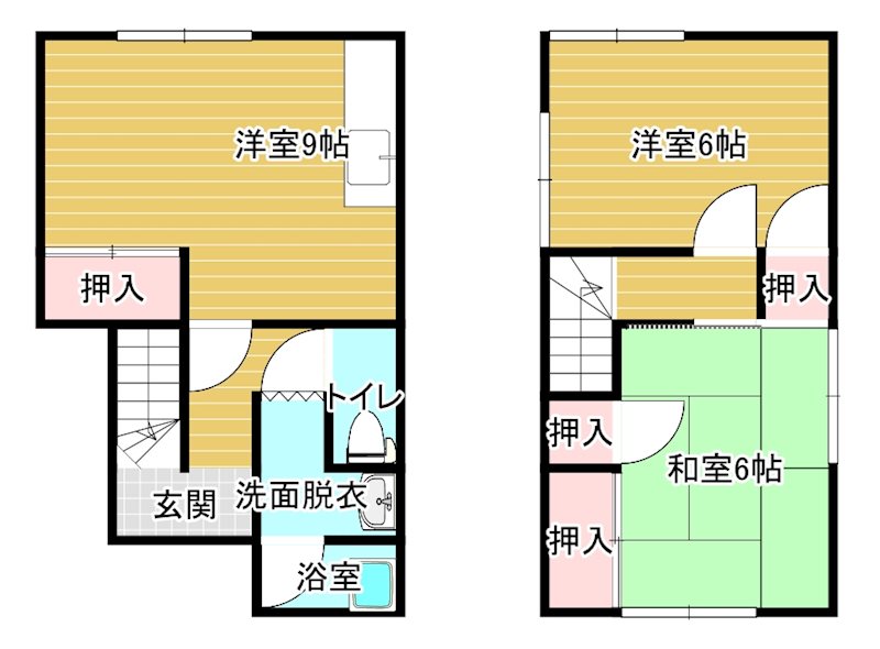 みそらアパート　北2番の間取り