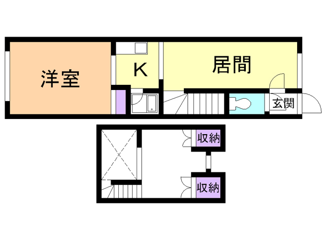 キムラハイム１２の間取り