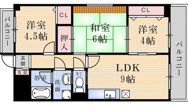 パール北浦の間取り