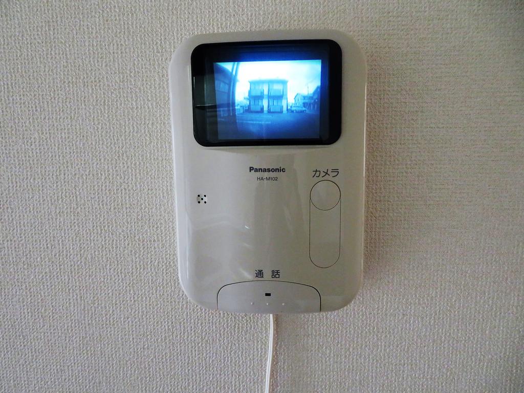 セキュリティ　来た人の顔が分かるので安心ですね！