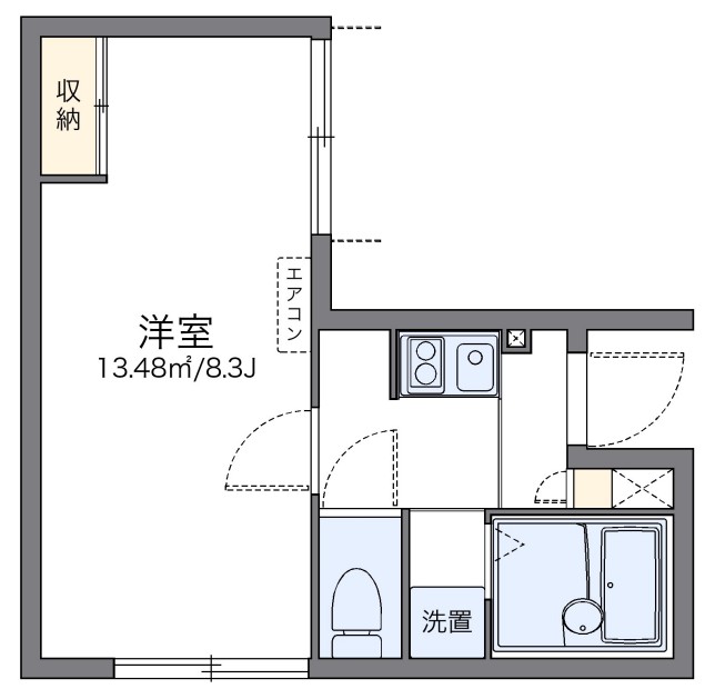 横浜市青葉区恩田町のアパートの間取り