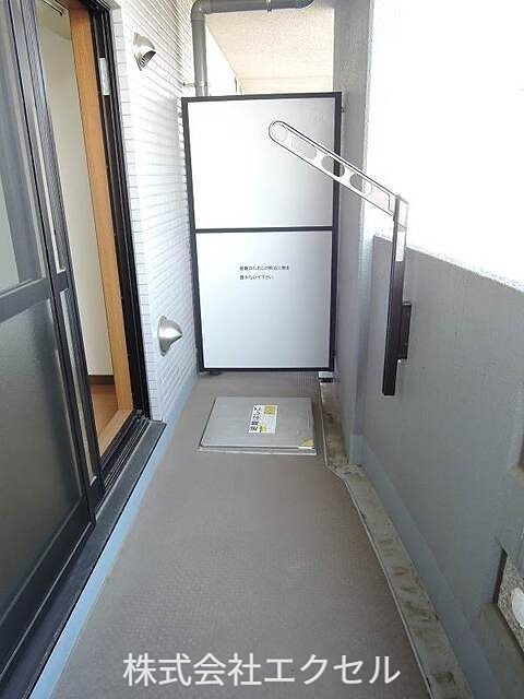 バルコニー　南東向きです。