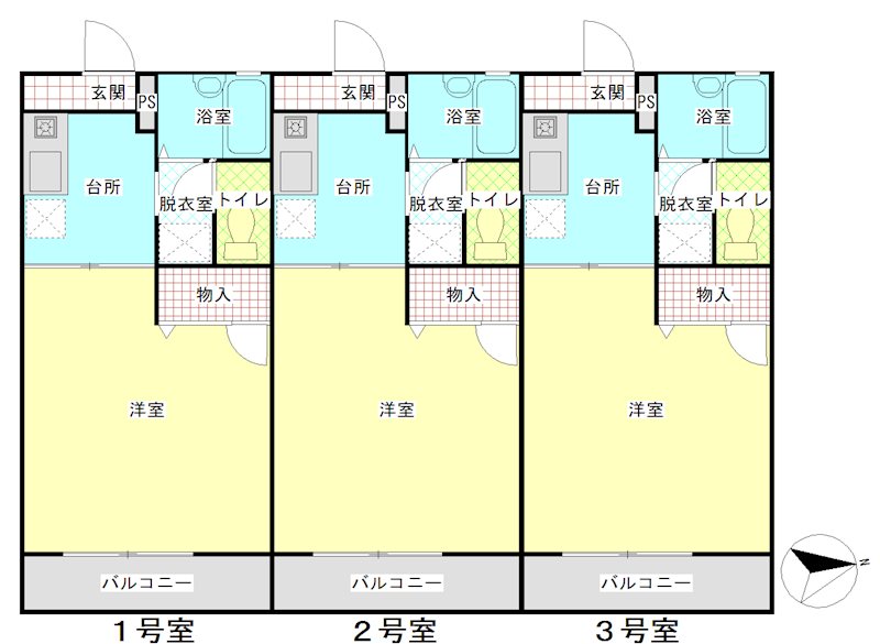 パストラル船越の間取り