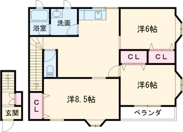 アネックスミヤコＤの間取り