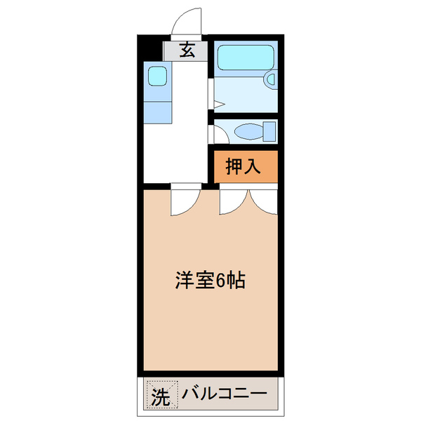 カーサＴＩＫＩ南宮崎の間取り