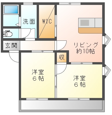 大嶋レジデンスAの間取り