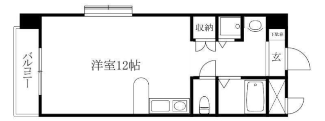 コスモスハイツ道後の間取り