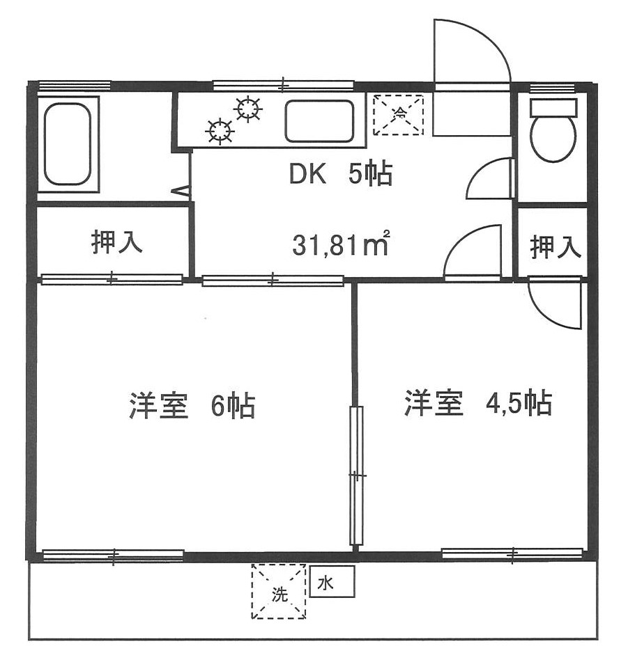 根本ハイツの間取り