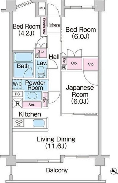 大田区上池台のマンションの間取り