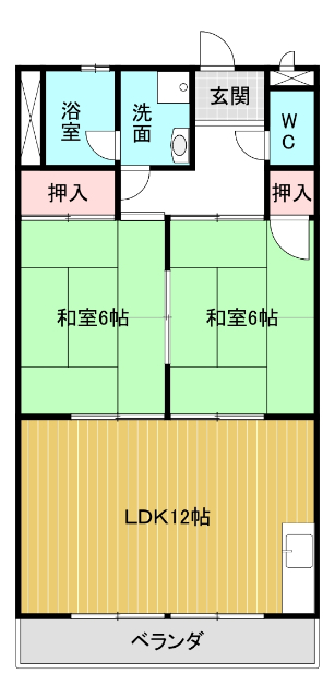 サニープレイスの間取り