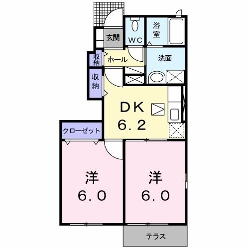 プレイシア田深の間取り