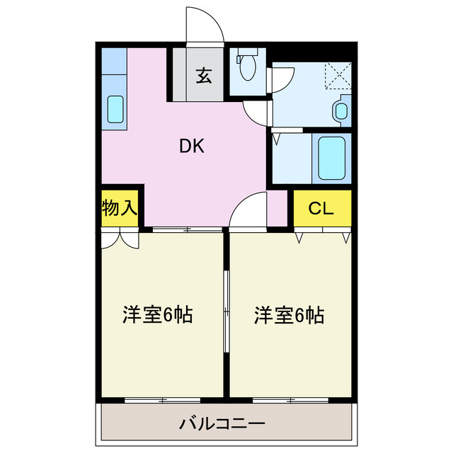 前橋市下小出町のマンションの間取り