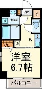 名古屋市西区那古野のマンションの間取り