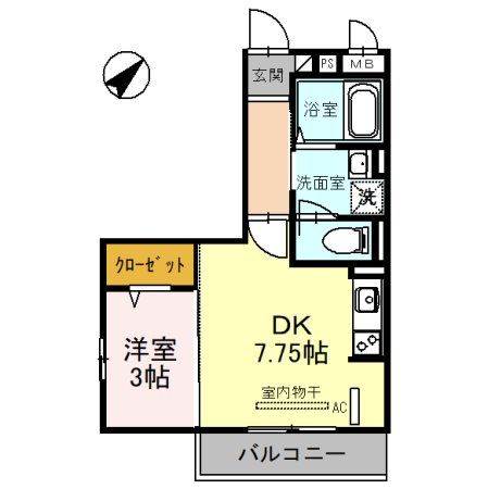 タウンコート上木崎の間取り