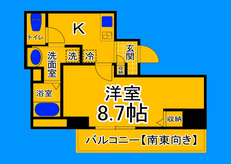 【堺市堺区神明町西のマンションの間取り】