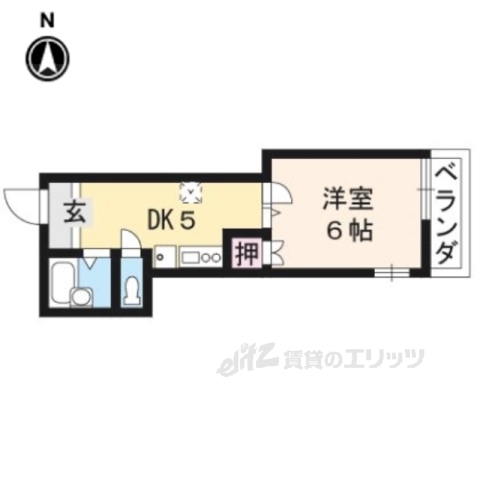 【パフィオ聖護院の間取り】