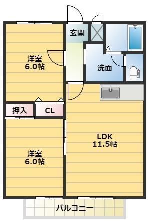 ヴィラスズエの間取り