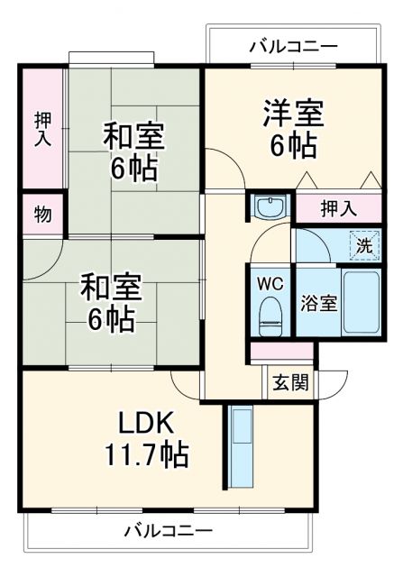 ハウス青山の間取り