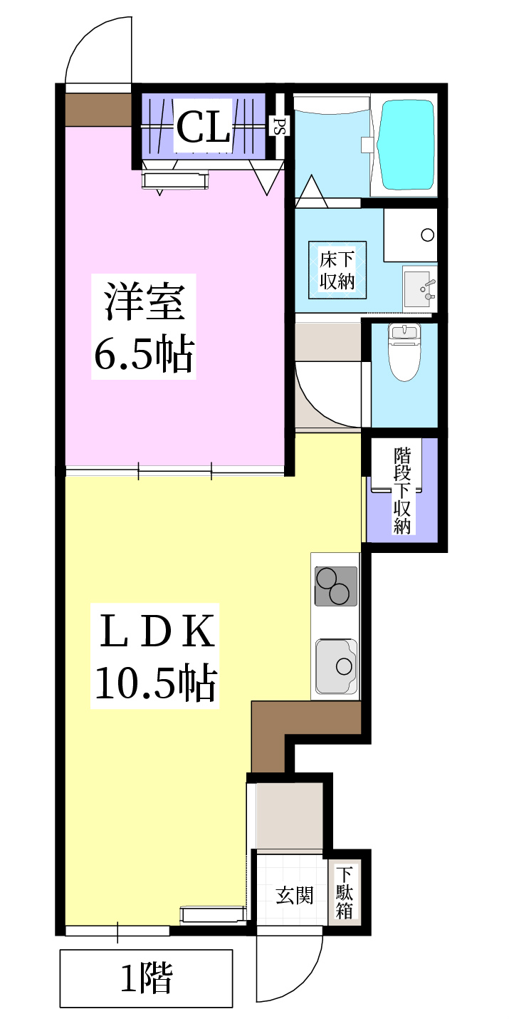 ピースランド吉岡の間取り