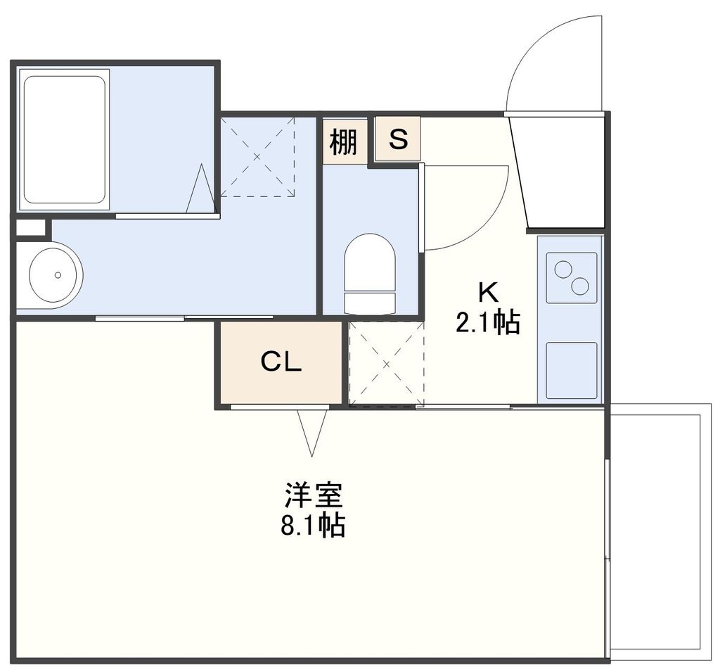 クラージュ岩見の間取り