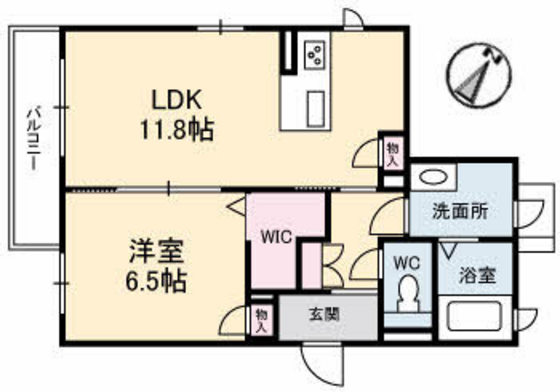 ラルーチェＭの間取り