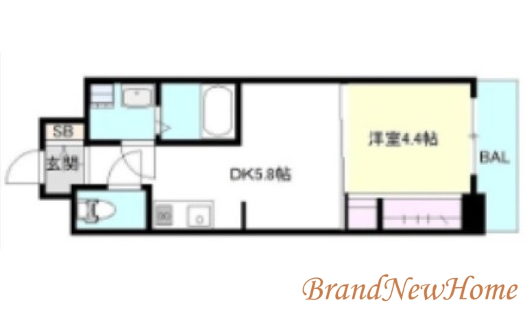 堺市堺区綾之町西のマンションの間取り